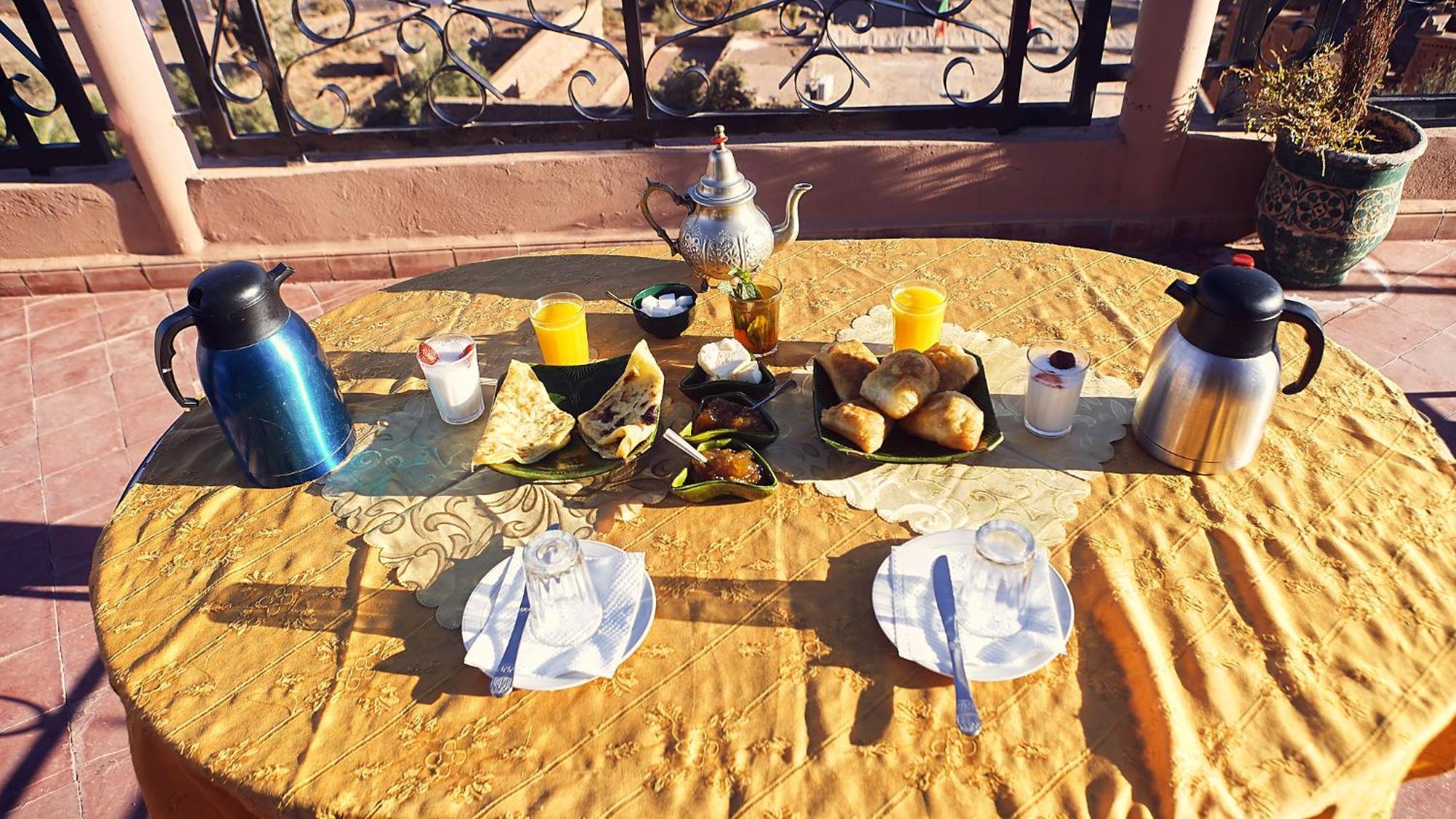 Hotel Chez Brahim Vue Panoramique à Ait Benhaddou Extérieur photo