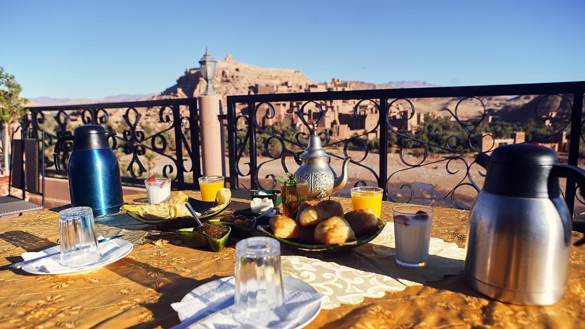 Hotel Chez Brahim Vue Panoramique à Ait Benhaddou Extérieur photo